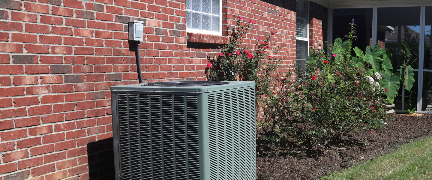 HVAC unit installed outside office