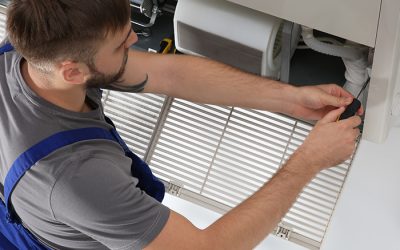 top-down-view-of-technician-installing-air-conditioner-unit-many-la